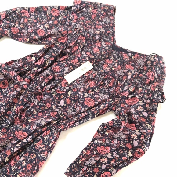 La Vie Rebecca Taylor Floral Ruffle Mini Dress - Picture 7 of 8